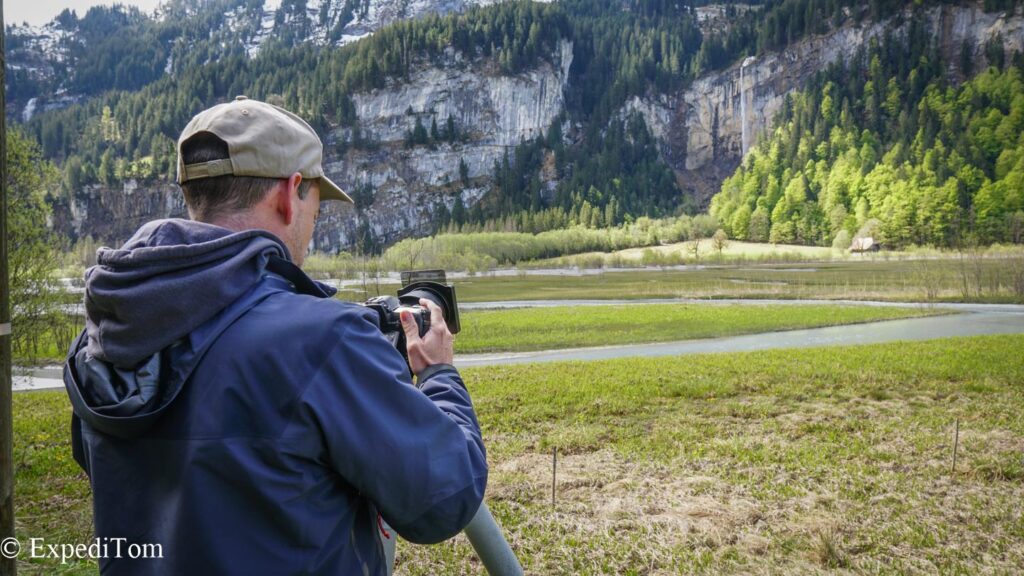 Martin Mägli from Naturbild working on the composition Martin Mägli from Naturbild working on the composition