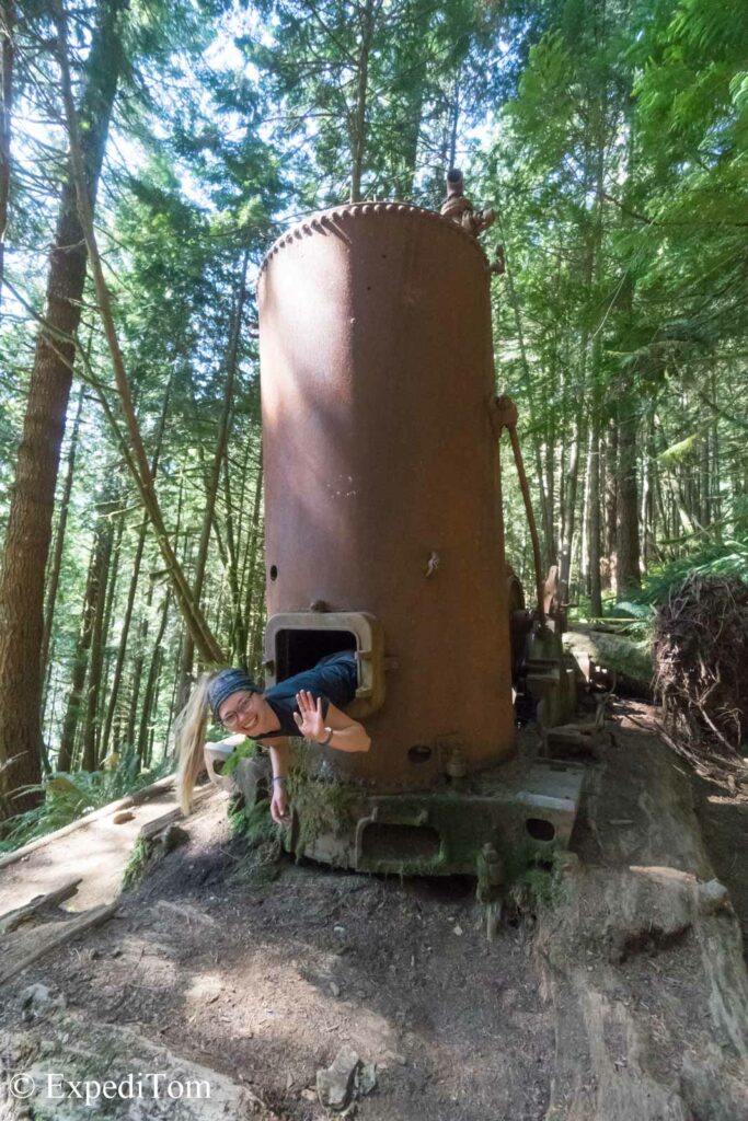 Donkey engine along the West Coast Trail Donkey engine along the West Coast Trail