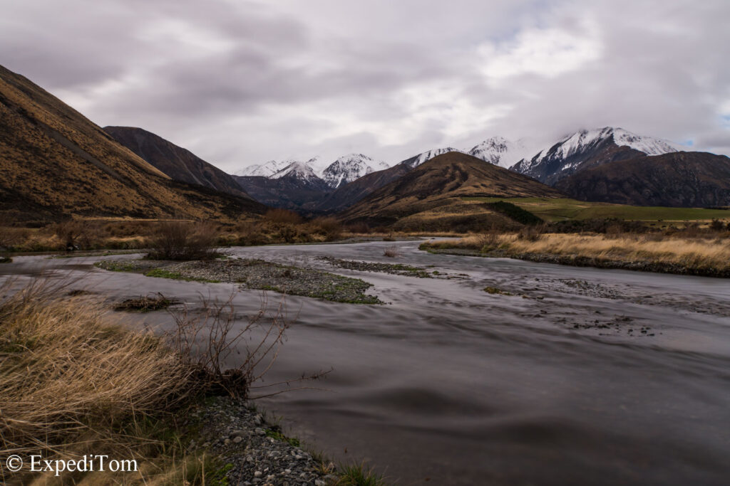 Stunning landscape along the way to Lake Coleridge
