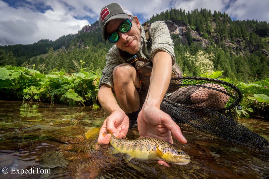 Fly fishing expert and casting instructor André Abt taking you to the Engadin