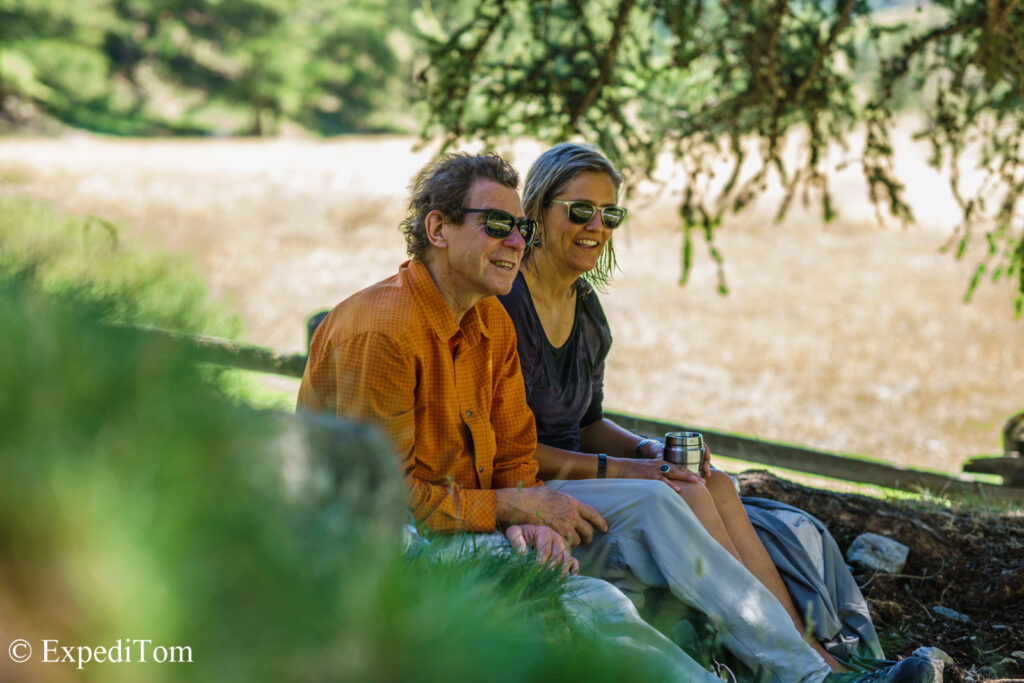 Heidi and her husband enjoying the Engadin while dry fly fishing mountain creeks Heidi and her husband enjoying the Engadin while dry fly fishing mountain creeks