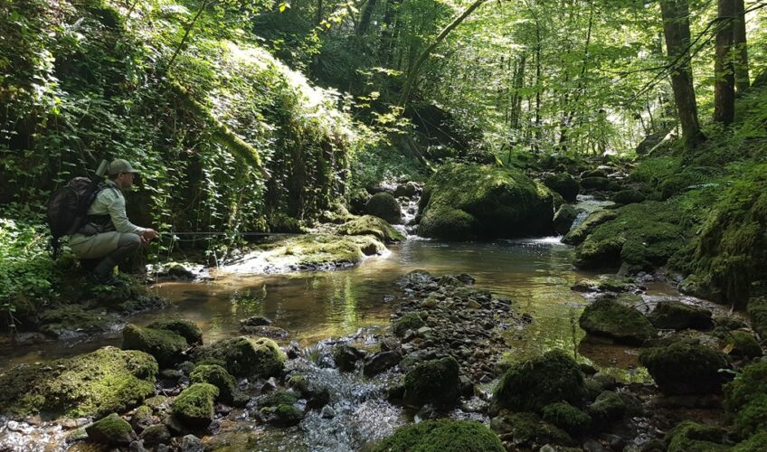There is nothing more serene than an angler in his element