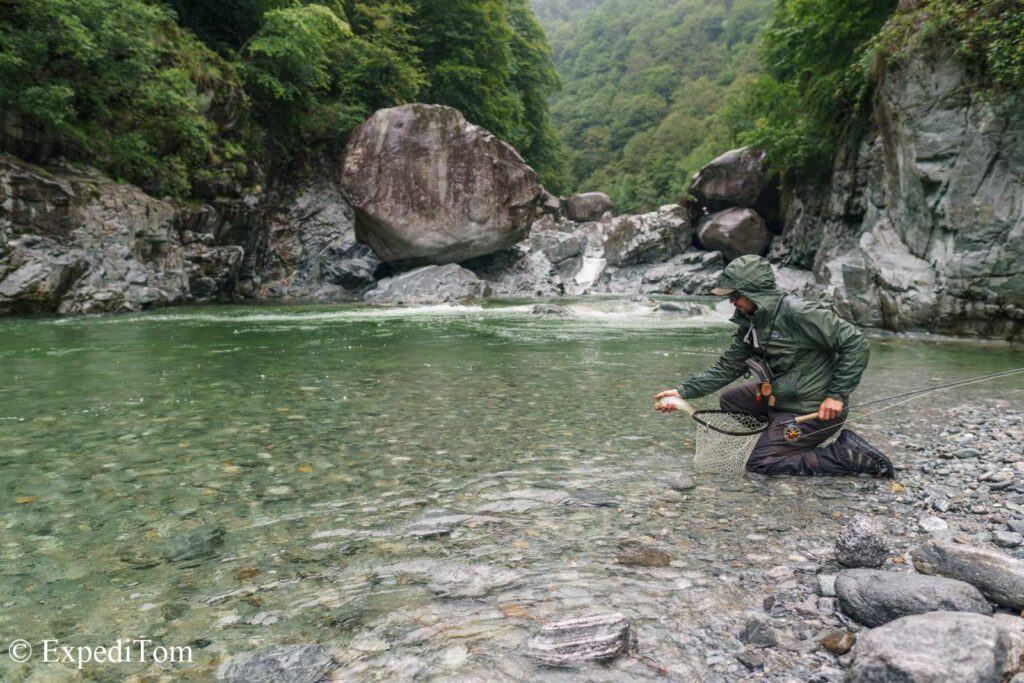 Fly Fishing Ticino in a remote valley in Switzerland Fly Fishing Ticino in a remote valley in Switzerland