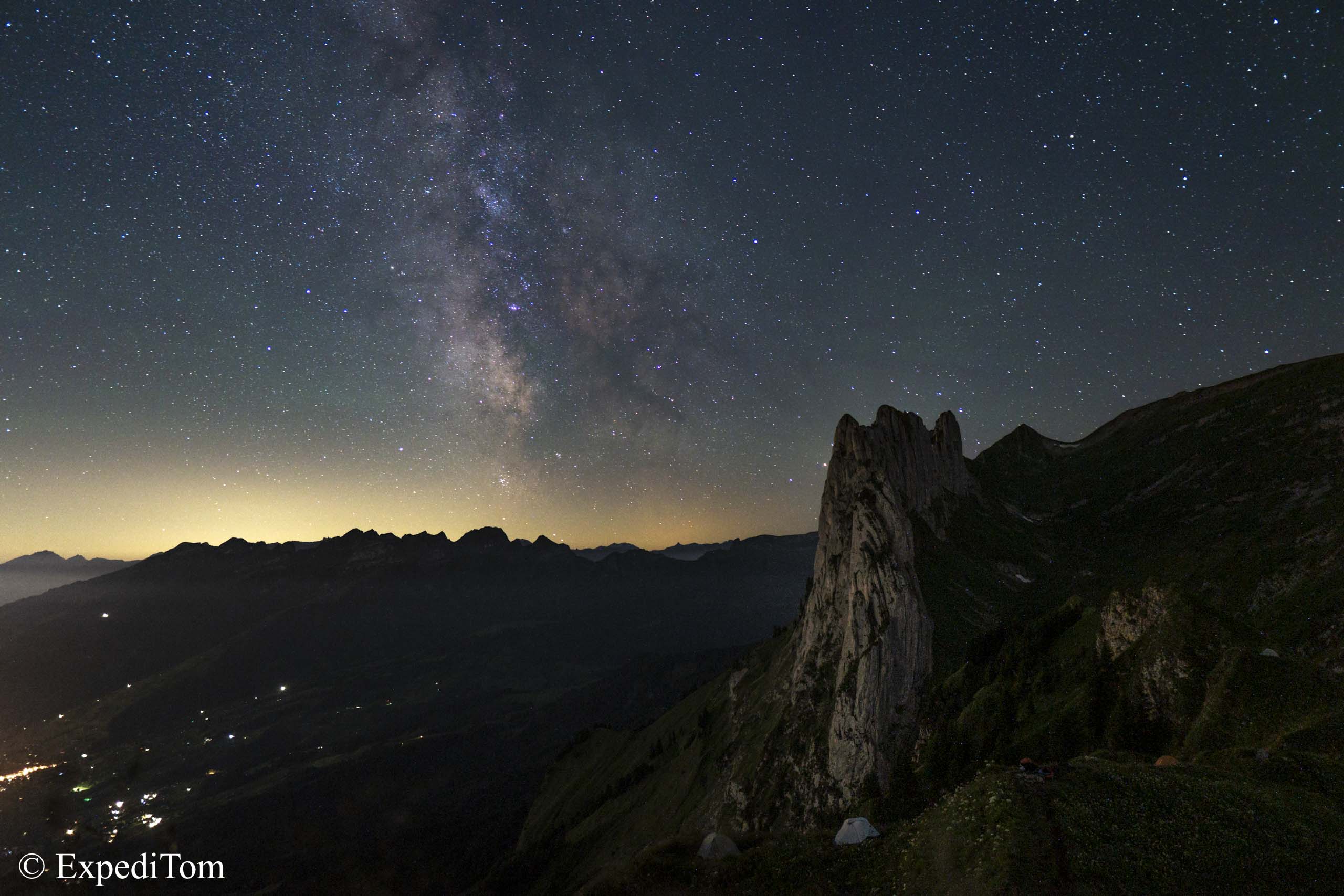 Milky way next to the stunning Saxer Lücke Milky way next to the stunning Saxer Lücke