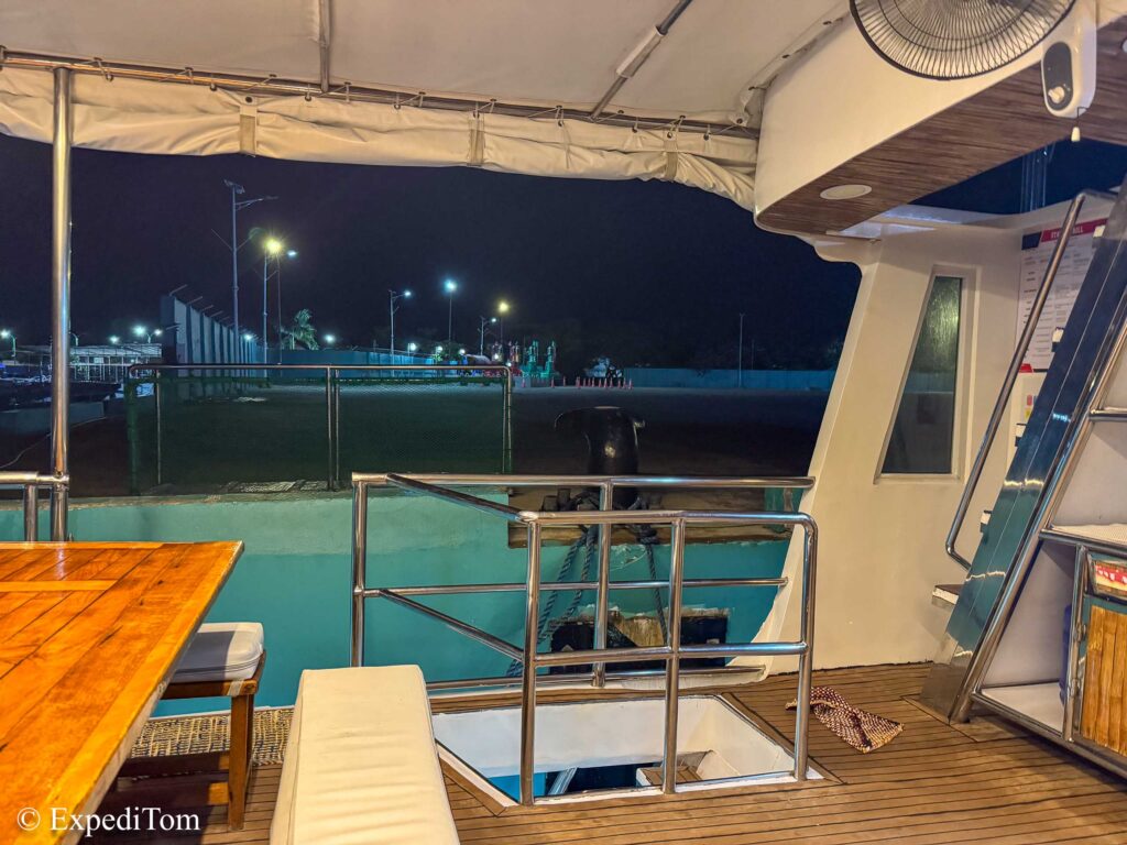 Still in the port of Puerto Princesa